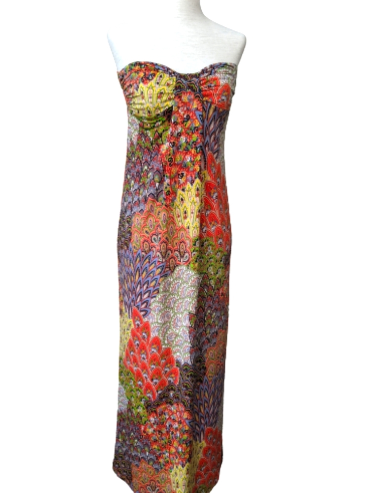 Debbie M Strapless Maxi Dress Sz S